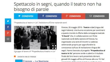 La Nazione 26 Maggio 2016