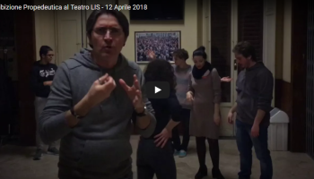 Promo Propedeutica Teatro LIS ENS Firenze, 12/04/18