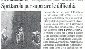 Teatro di Cestello Firenze 4 Maggio 2002