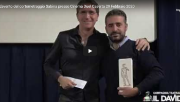 L'evento del cortometraggio Sabina presso Cinema Duel Caserta 29 Febbraio 2020
