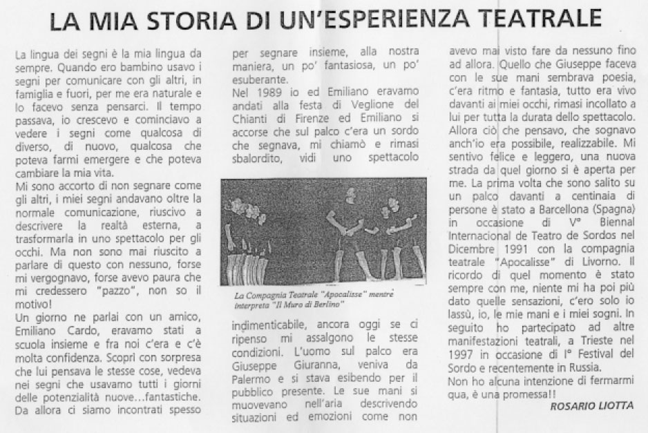 lamiastoriadiunesperienzateatrale1997